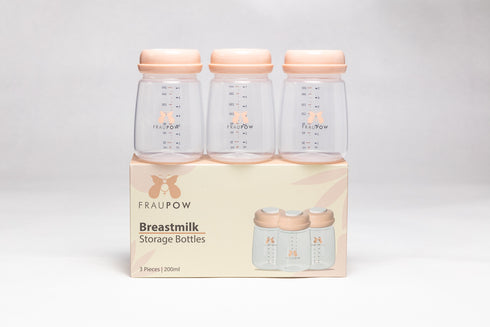 3 Fraupow Storage & Feeding Bottles / Pack of 3
