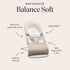 BabyBjörn Baby Bouncers Balance Soft- 3D Mesh, Grey Beige/White