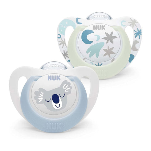 NUK Star Day Night Soother 0-6 Months
