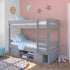 Uno Grey Bunk Bed With Under Bed Storage