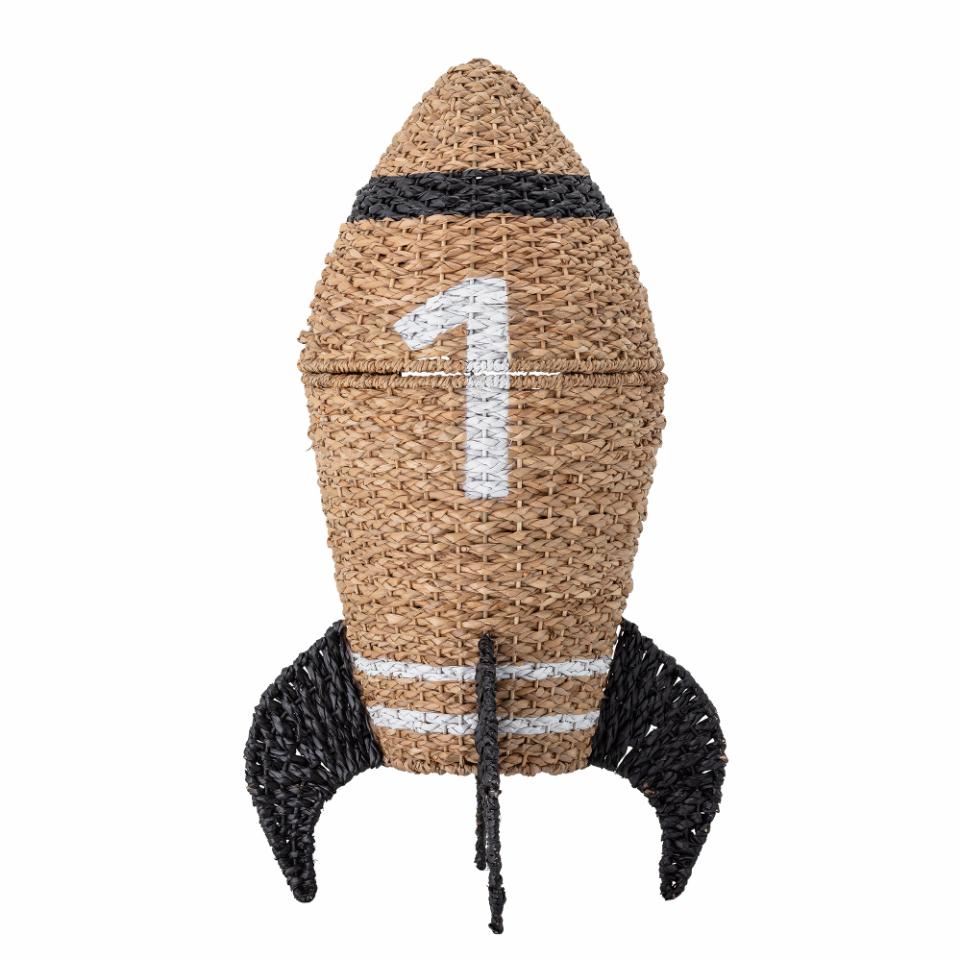 Bloomingville Cosmina Basket with Lid Seagrass Nature