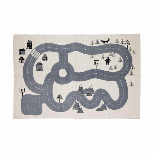 Bloomingville Cotton Dennis Rug- Grey