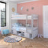 Uno White Bunk Bed With Under Bed Storage