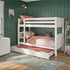 New Classic Bunk Bed With Trundle Drawer And Trundle Mattress White