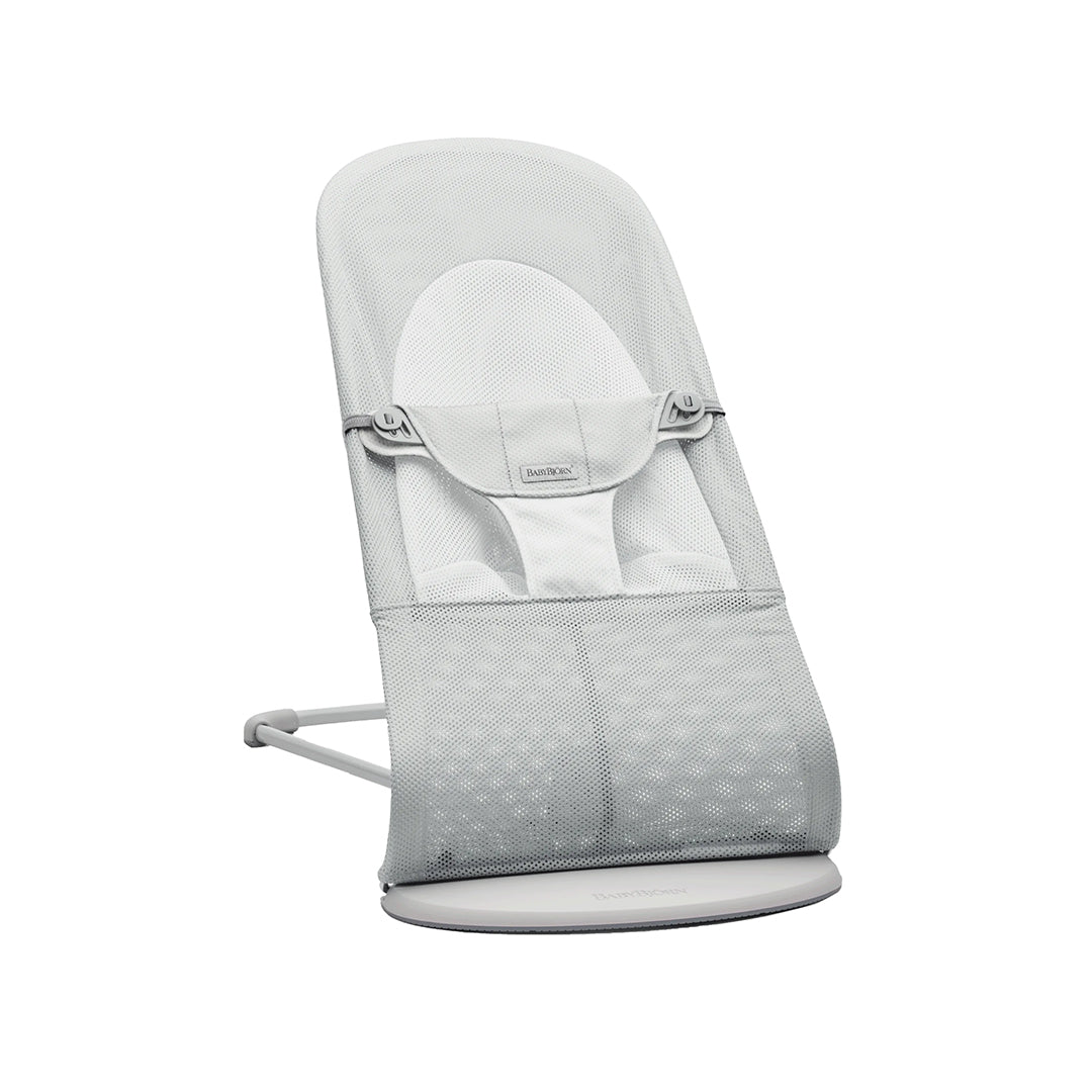 BabyBjörn Baby Bouncers Balance Soft- 3D Mesh, Silver/White