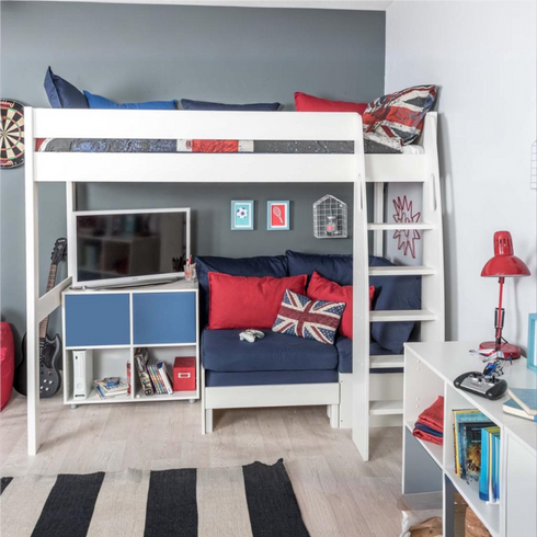 Highsleeper, Sofa, Cube Sofa Blue Choose Door Colour  (1 Pair)