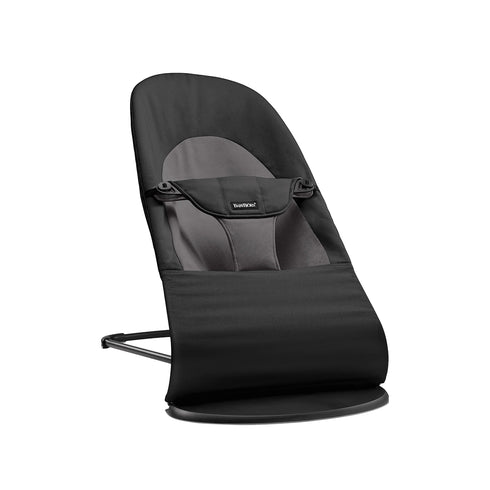 BabyBjörn Baby Bouncers Balance Soft- Cotton, Black/Dark Grey