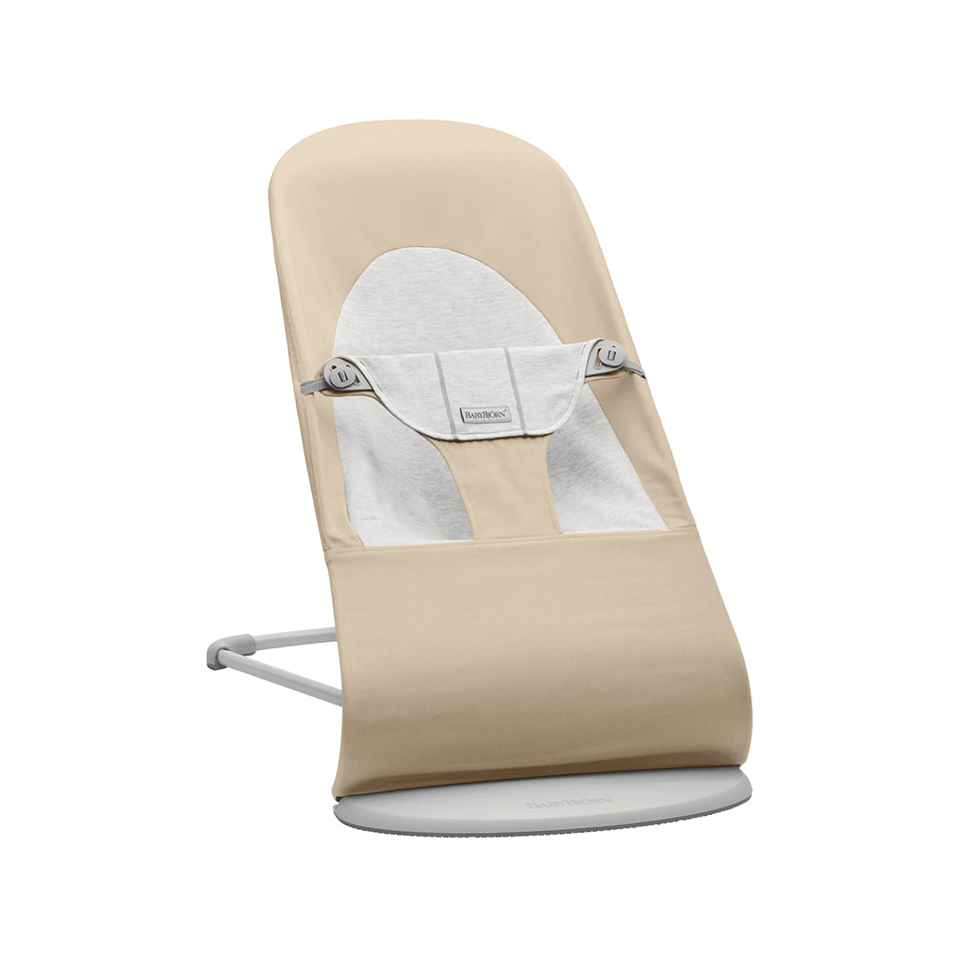 BabyBjörn Baby Bouncers Balance Soft- Woven/ Jersey, Beige/Grey