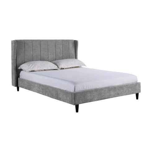 Amelia 5FT Bed - Dark Grey Fabric