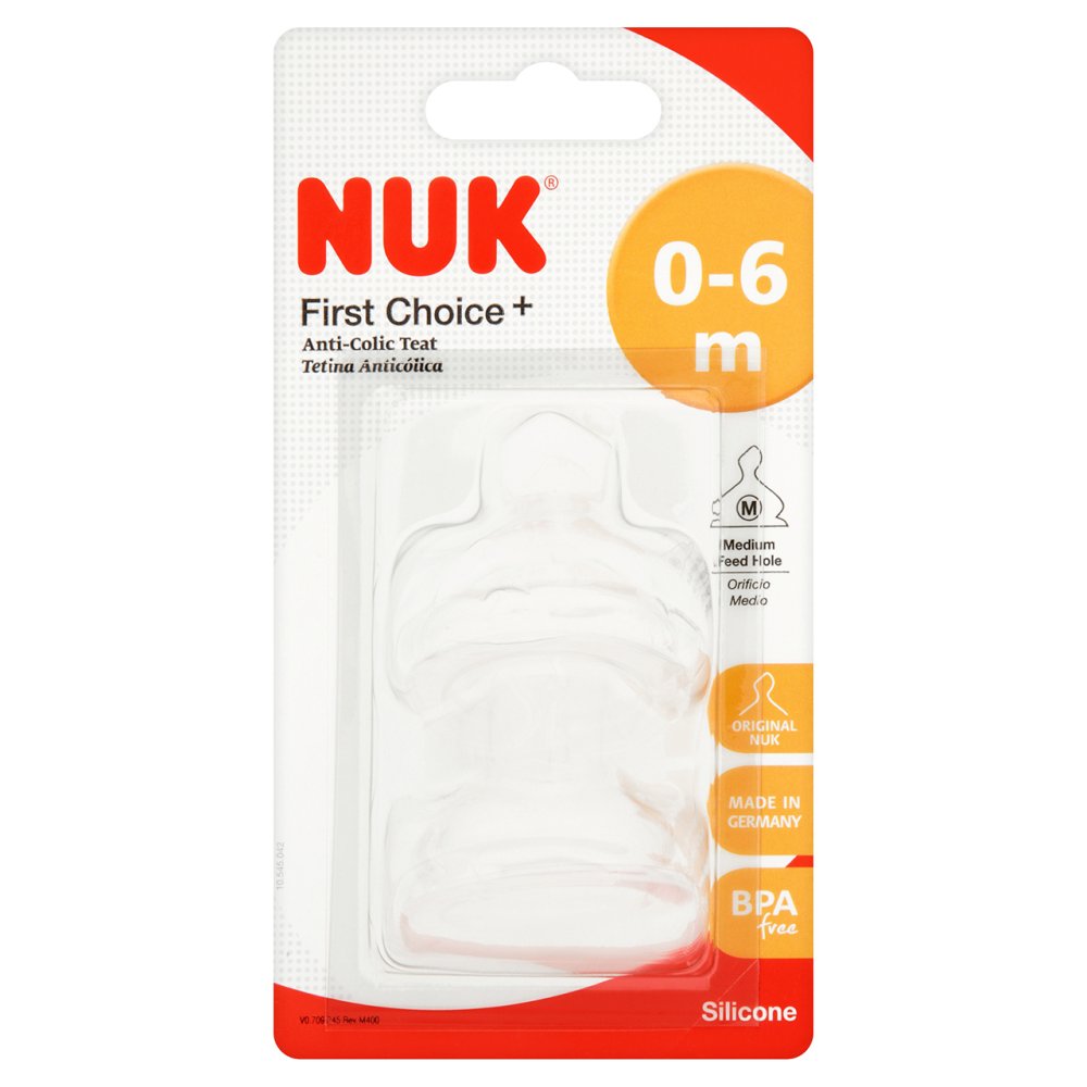 NUK First Choice Silicone Teat S1 2PK