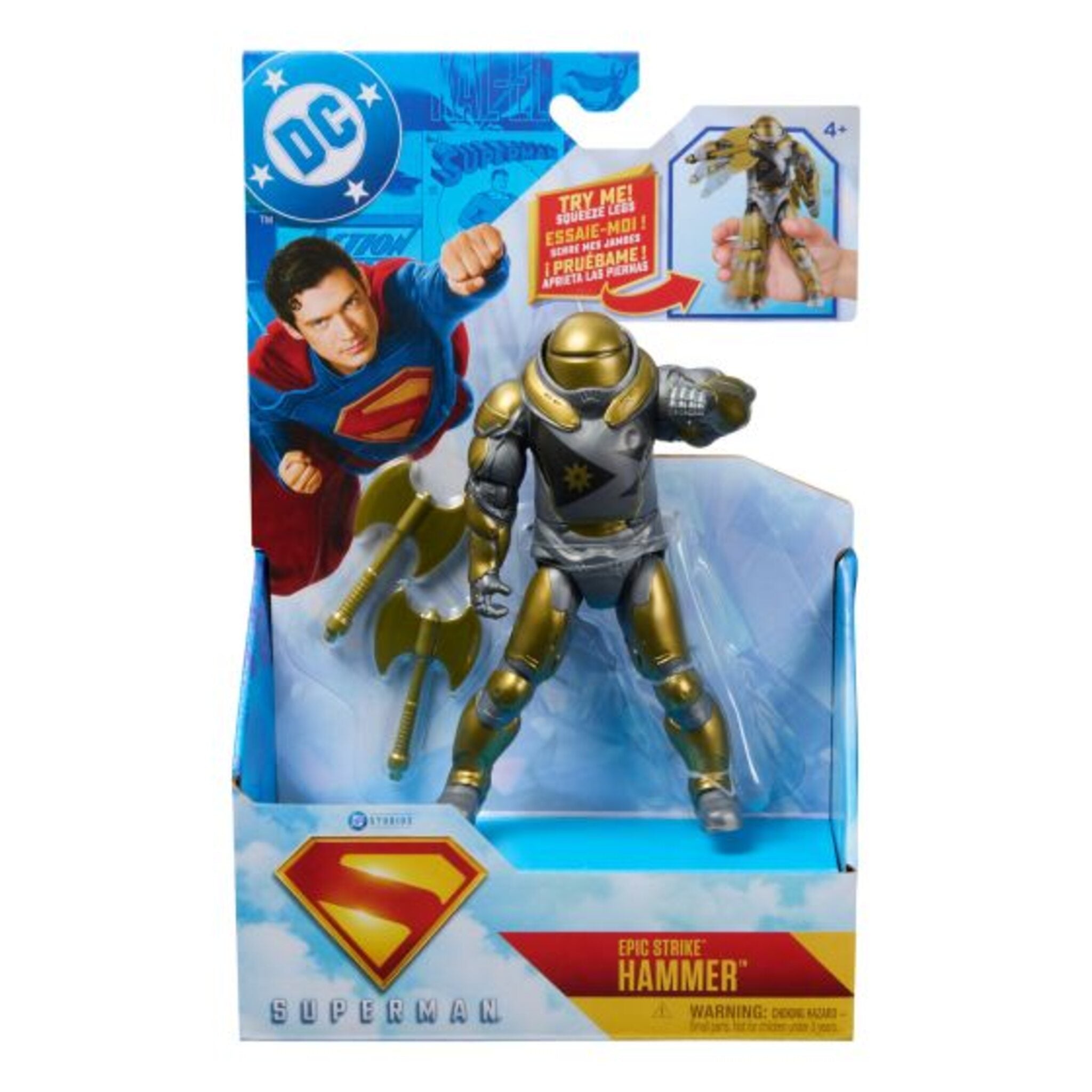 Superman 6" Superman Battle Attack Hammer Feature Figure