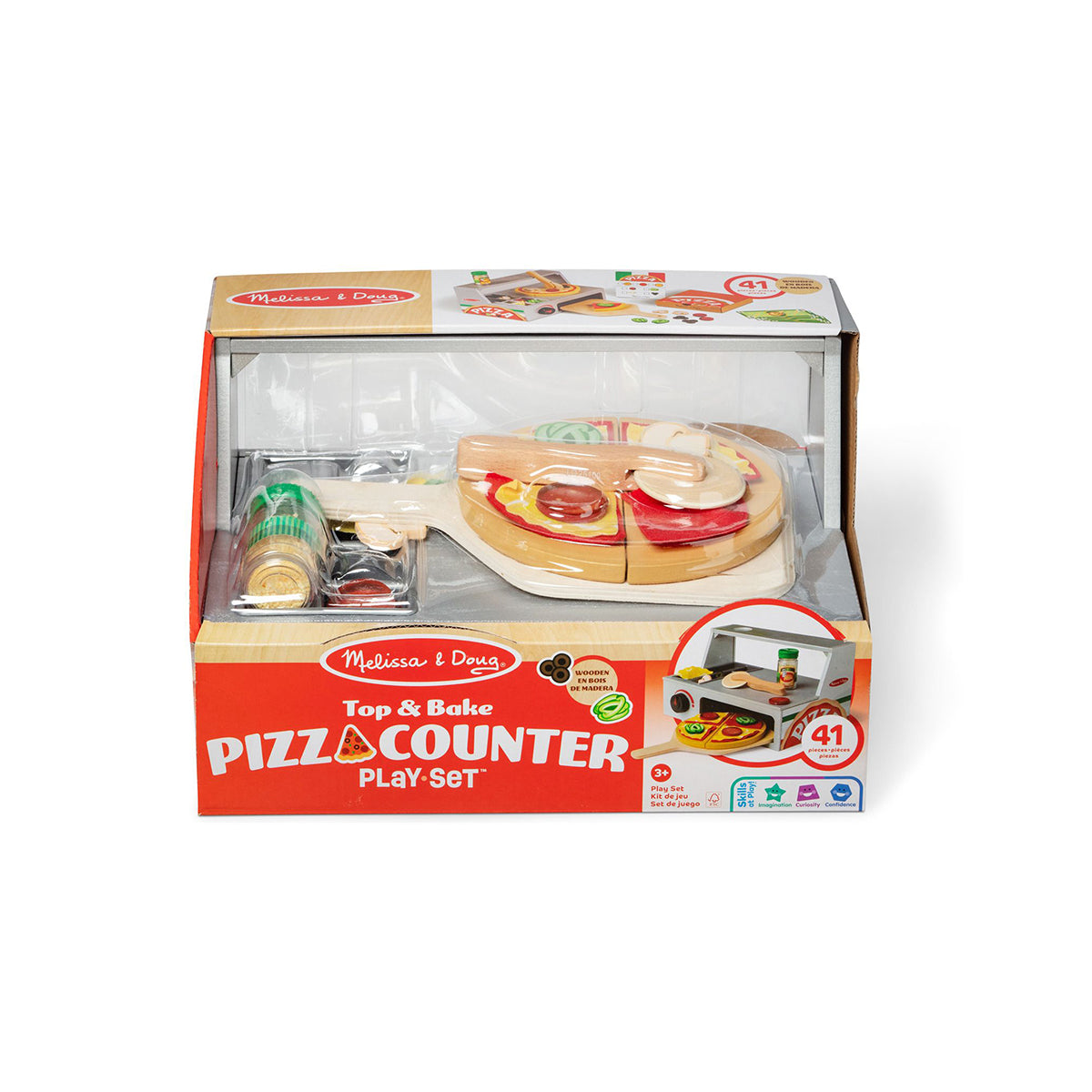 Melissa & Doug - Wooden Pizza Counter