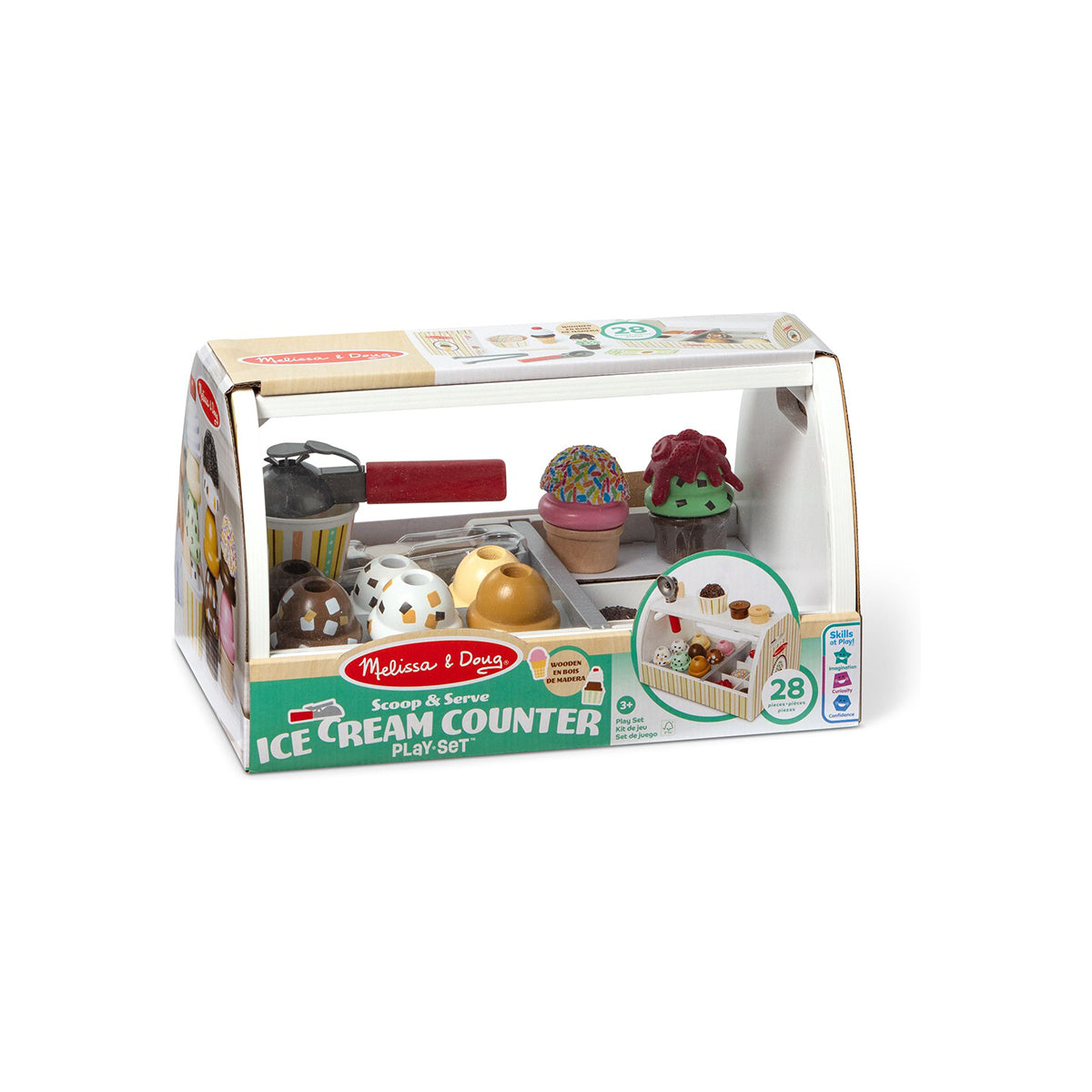 Melissa & Doug - Wooden Ice Cream Counter