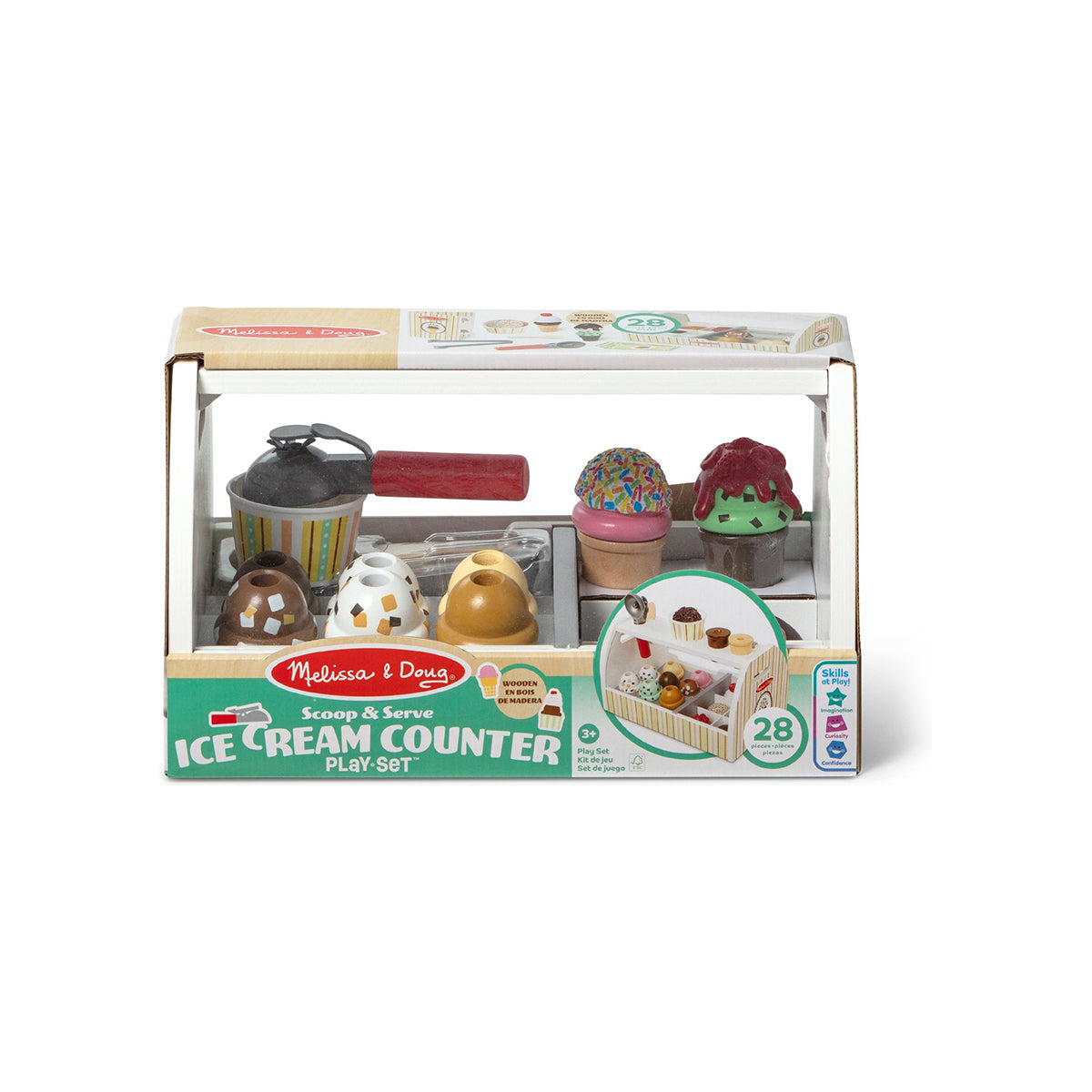Melissa & Doug - Wooden Ice Cream Counter