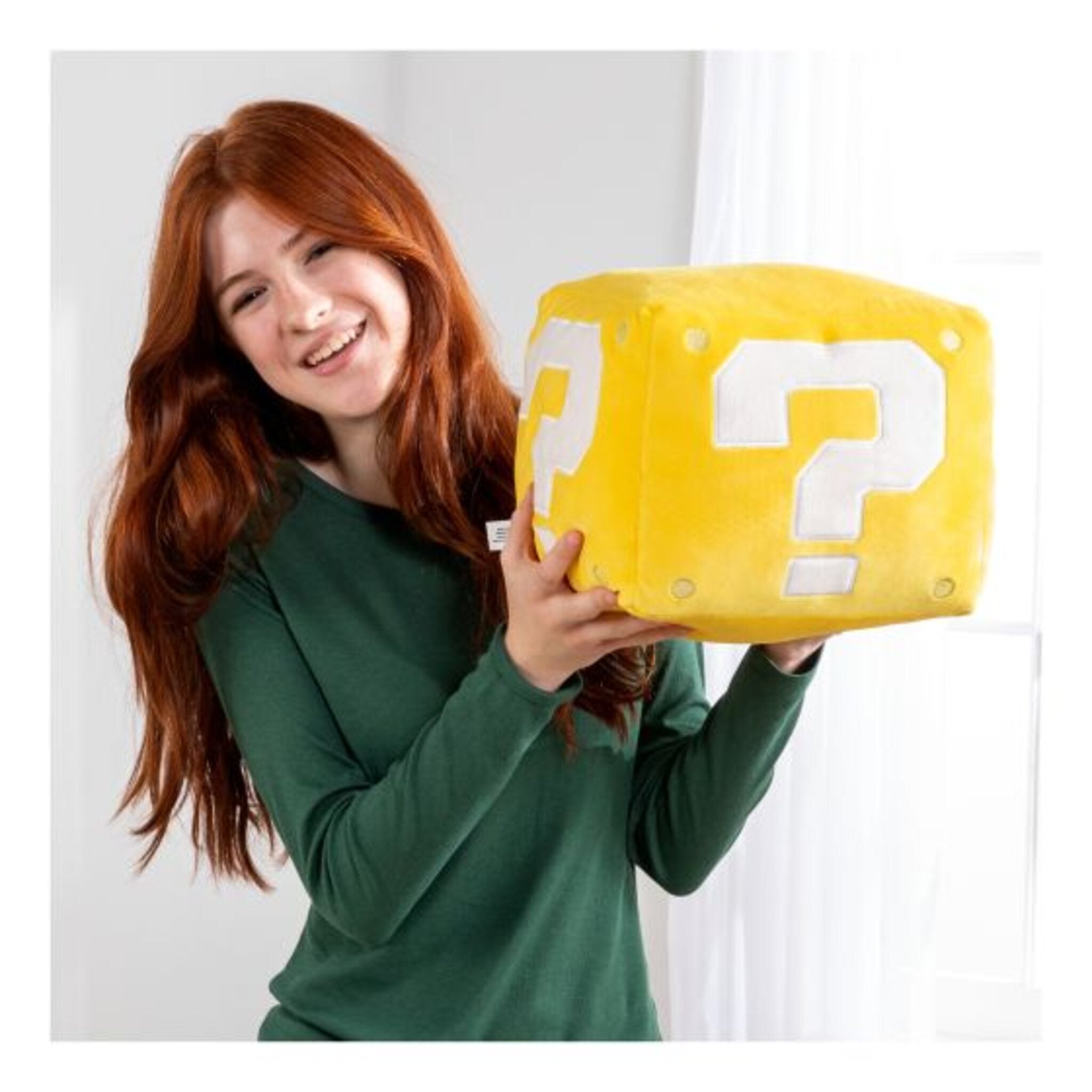 Club Mocchi Mocchi Super Mario Question Block Mega Plush