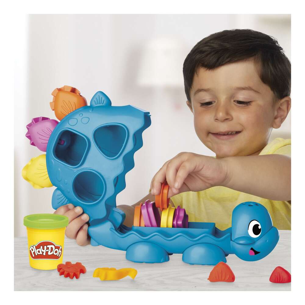 Play-Doh Shapes and Colours Dino