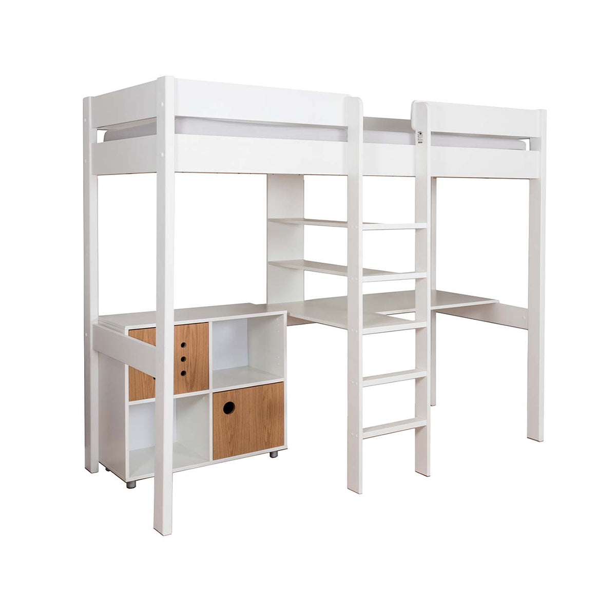 Stompa Duo Highsleeper And Cube Unit With A Pair Of Oak Doors
