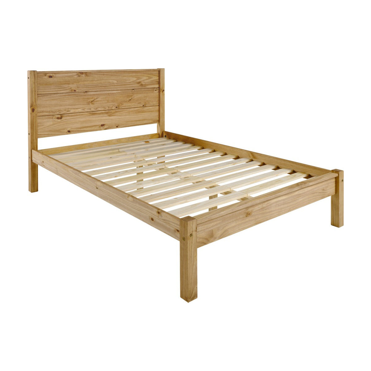 Barton 5FT Bed - Waxed Pine