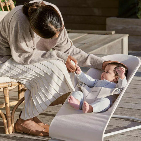 BabyBjörn Baby Bouncers BLISS 3D Jersey, Light Beige