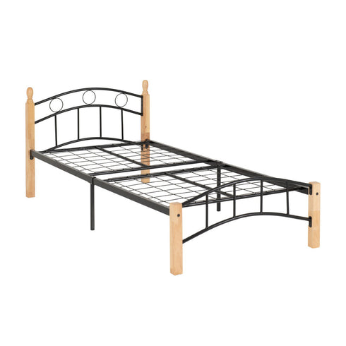 Luton 3FT Bed - Natural/Black