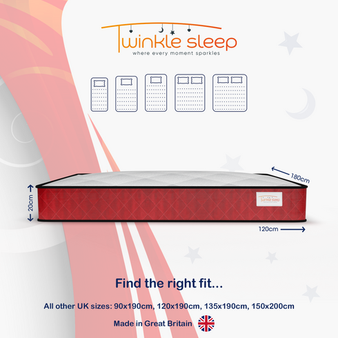 Twinkle Sleep Red Kids Mattress