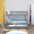 Compact Bunk Bed With Open Trundle Grey