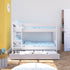 Compact Bunk Bed With Trundle Drawer White