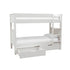 New Classic Bunk Bed With A Pair Of Drawers White
