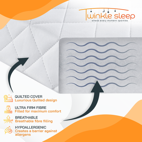 Twinkle Sleep Cot Mattress 120 x 60 x 10 cm