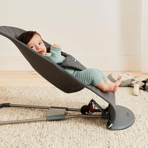 BabyBjörn Baby Bouncers BLISS Woven, Classic Quilt, Anthracite