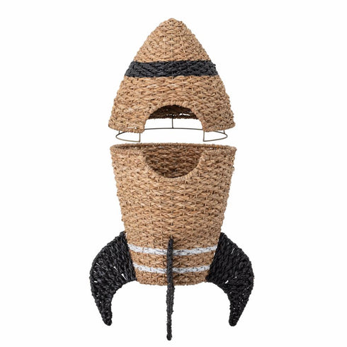 Bloomingville Cosmina Basket with Lid Seagrass Nature