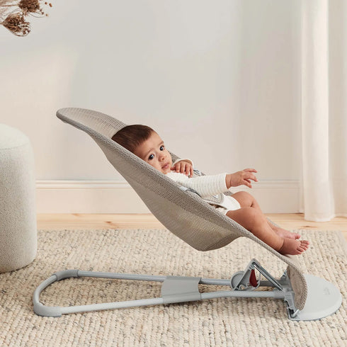 BabyBjörn Baby Bouncers Balance Soft- 3D Mesh, Grey Beige/White