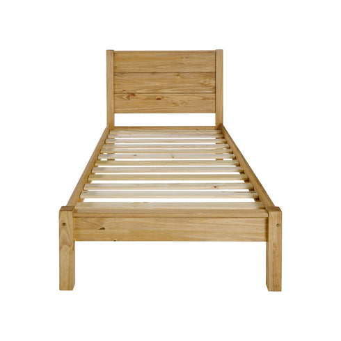Barton 3FT Bed - Waxed Pine