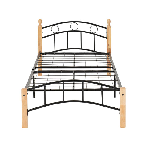 Luton 3FT Bed - Natural/Black