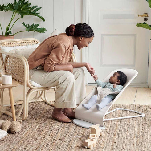 BabyBjörn Baby Bouncers BLISS 3D Jersey, Light Beige