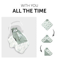 Hauck Snuggle N Dream Blanket - Leaves - Mint