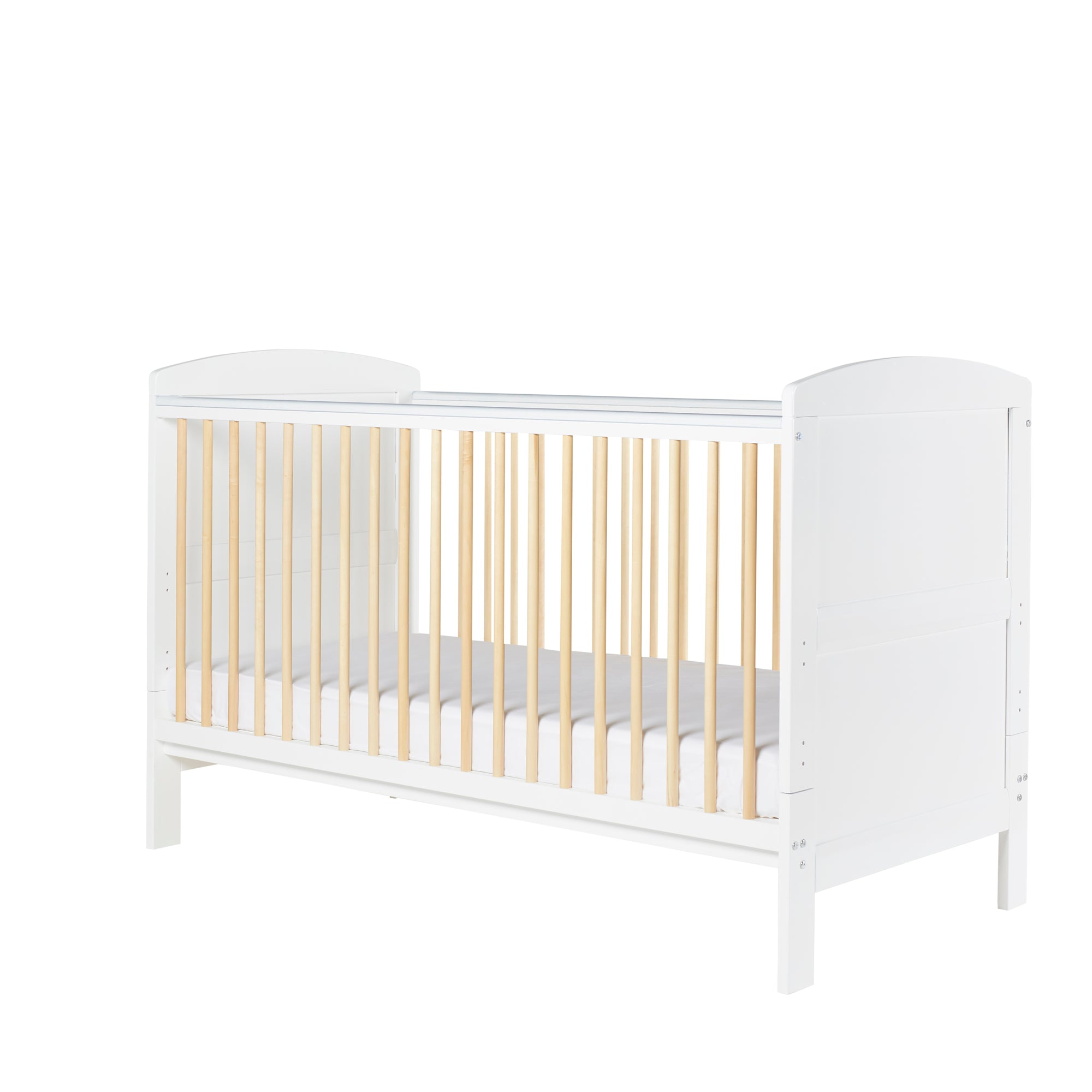 Ickle Bubba Coleby Scandi Classic Cot Bed- Scandi White