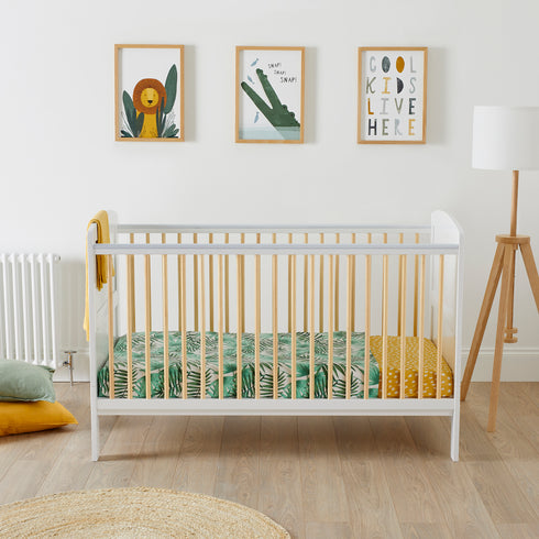 Ickle Bubba Coleby Scandi Classic Cot Bed- Scandi White