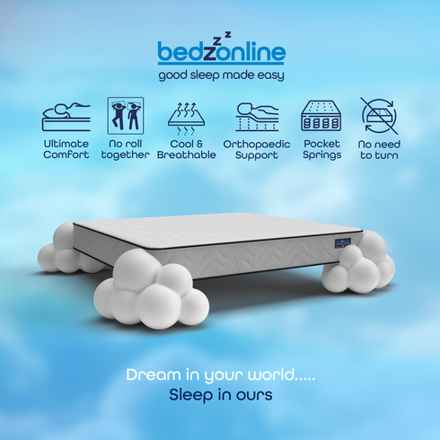 BedzOnline Pocket Spring Mattress Full Body Support