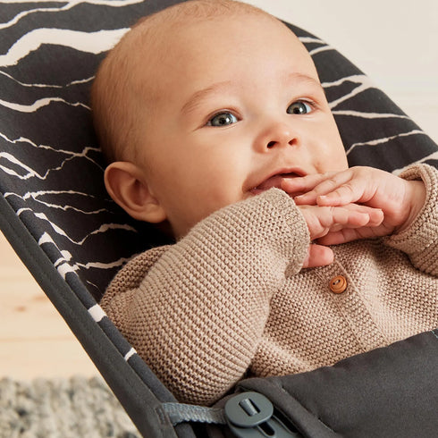 BabyBjörn Baby Bouncers BLISS Woven, Light Grey Mélange