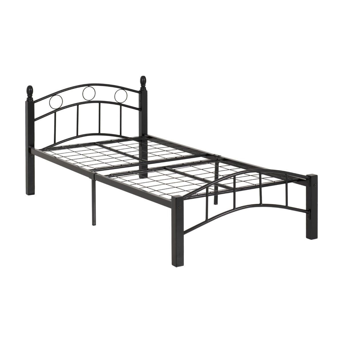 Luton 3FT Bed - Black/Blackips