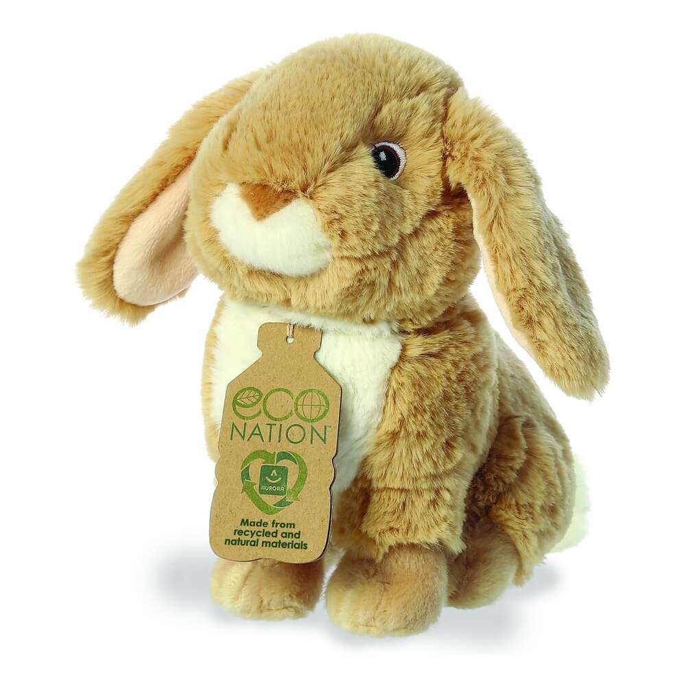 Eco Nation Lop-Eared Rabbit Tan 9"