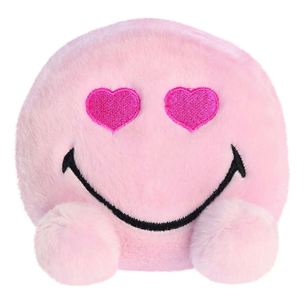 Palm Pals Smiley World Heart Eyes Smiley 5"