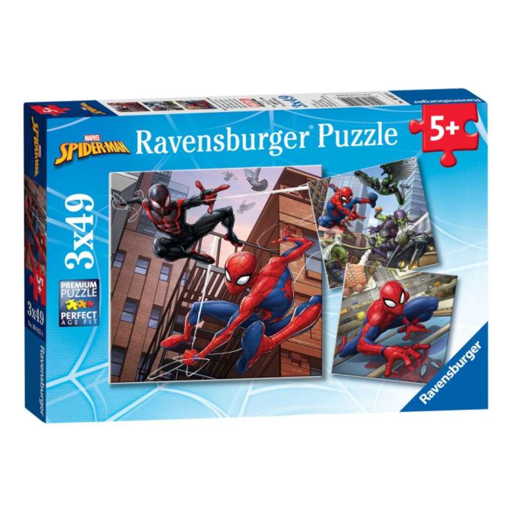Marvel Spider-Man 3x 49 Piece Jigsaw Puzzle
