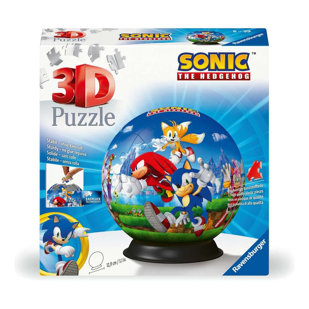 Sonic the Hedgehog 3D Puzzle Ball 72 Piece