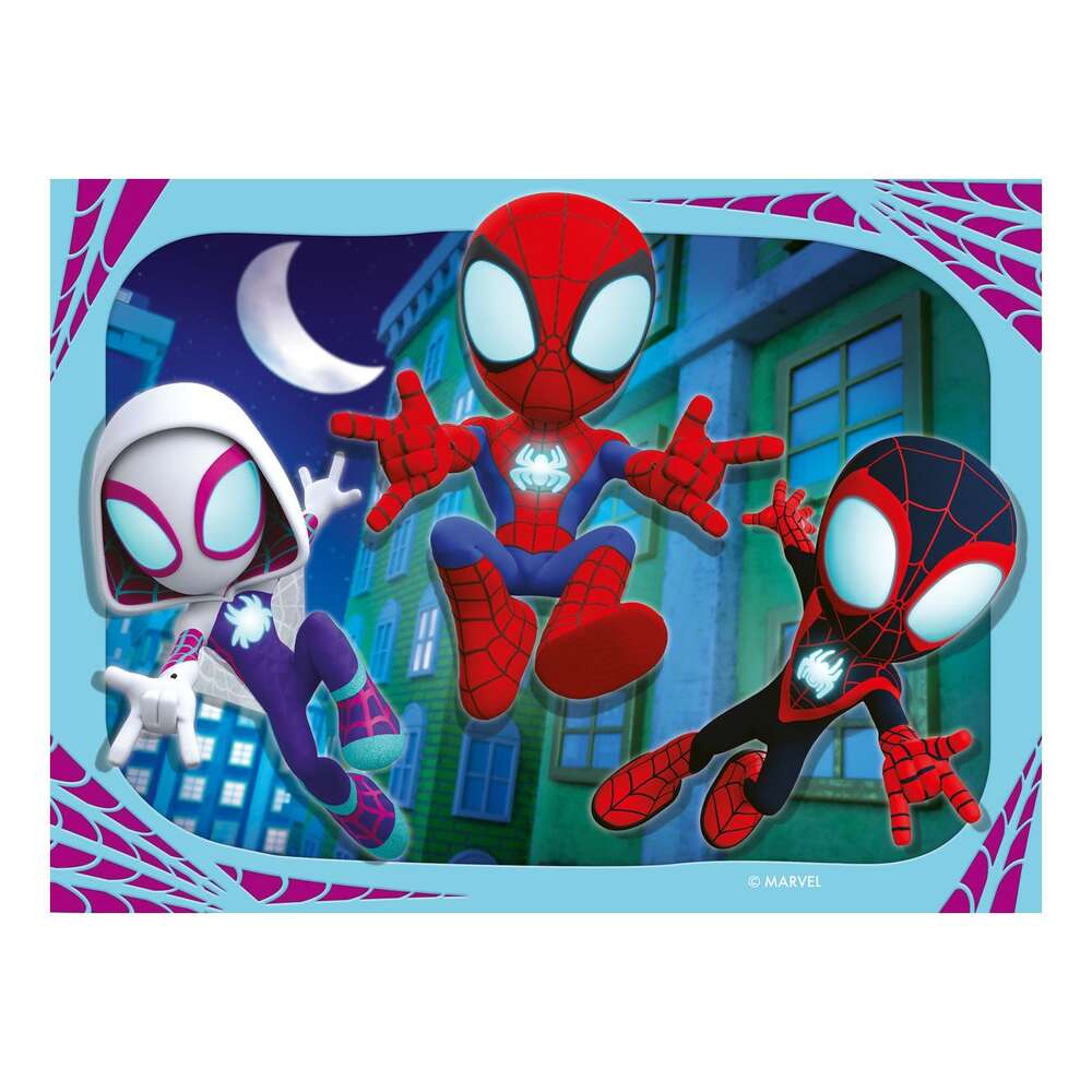 Spidey and His Amazing Friends 4 in a Box Jigsaw Puzzle