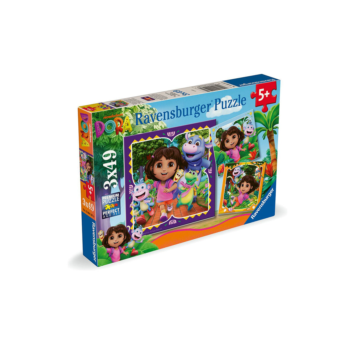 Dora 3x49 Piece Jigsaw Puzzle