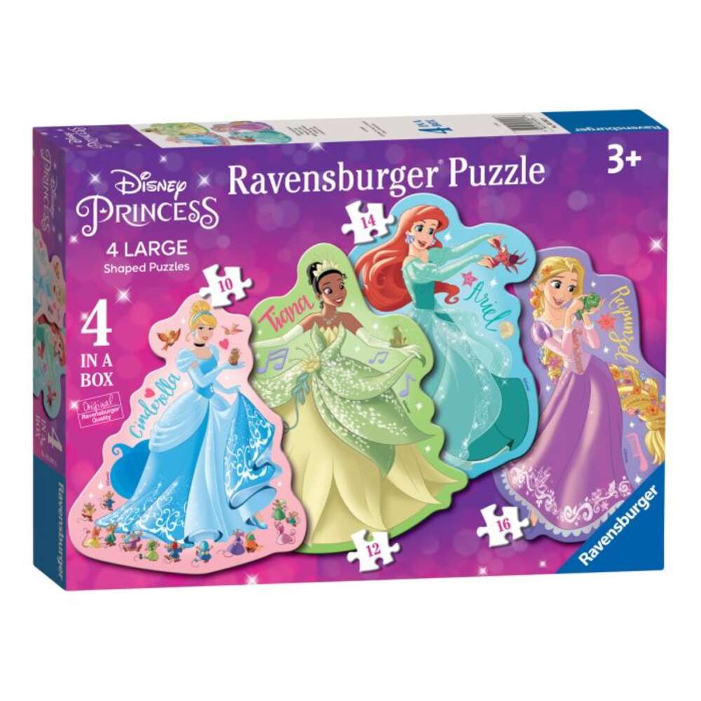 Disney Princess Four In A Box (10,12,14,16 Piece) Jigsaw Puzzle