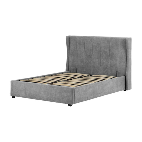 Amelia Plus 4FT6 Storage Bed - Dark Grey Fabric