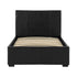 Waverley 3FT Storage Bed - Black Faux Leather